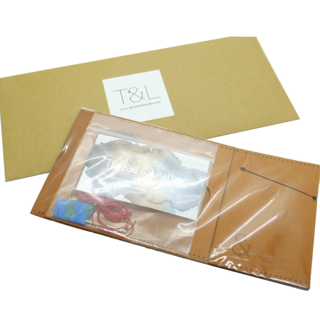 【在庫限り】Wrap Wallet組み立てレザークラフトキット【DIYキット】