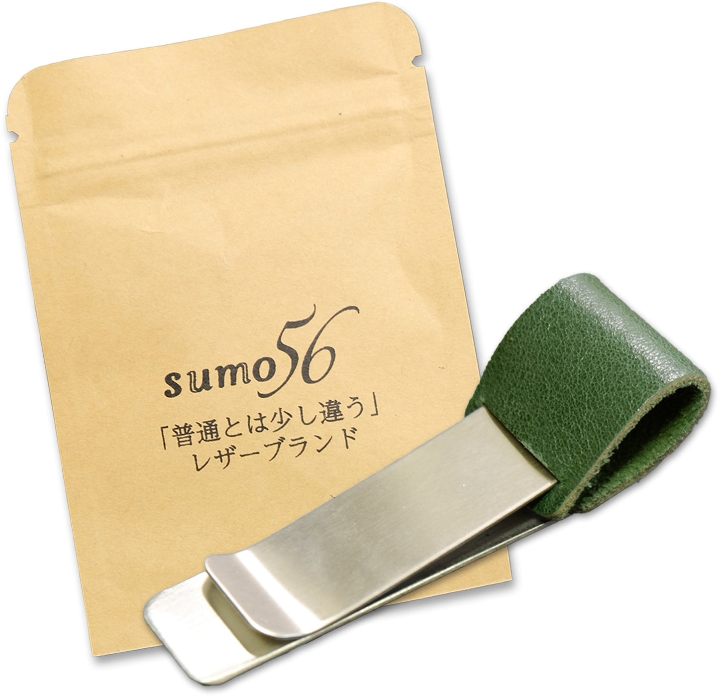 手帳向けレザーペンホルダー 手帳やメモ帳に取り付けできるレザー製ペンホルダー