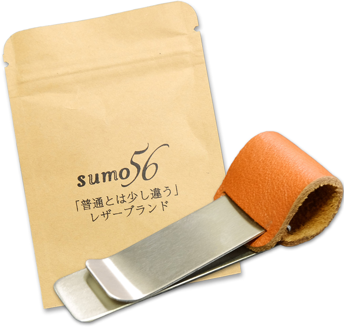 手帳向けレザーペンホルダー 手帳やメモ帳に取り付けできるレザー製ペンホルダー